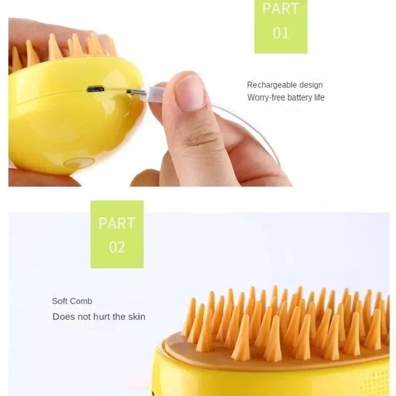 Steamy Pet Grooming Comb